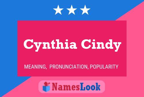 Póster del nombre Cynthia Cindy