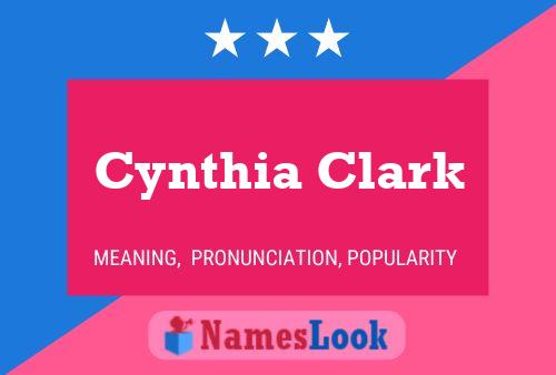 Póster del nombre Cynthia Clark