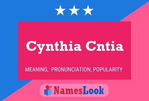 Póster del nombre Cynthia Cntia