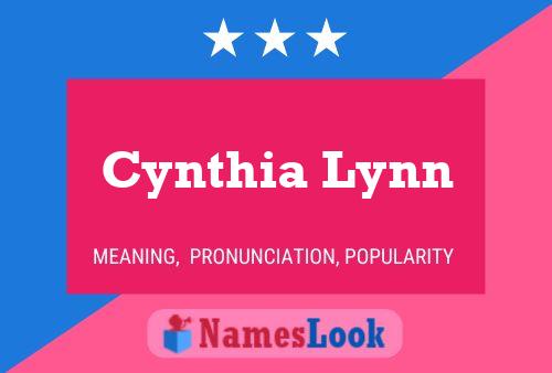 Póster del nombre Cynthia Lynn