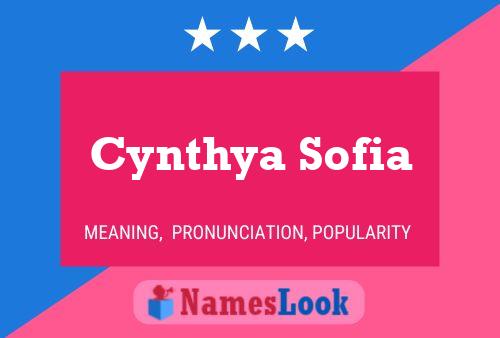 Póster del nombre Cynthya Sofia