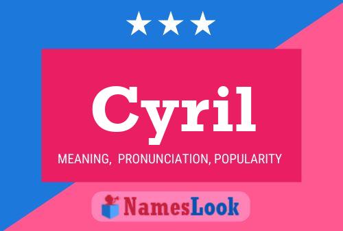 Póster del nombre Cyril