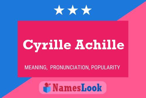 Póster del nombre Cyrille Achille