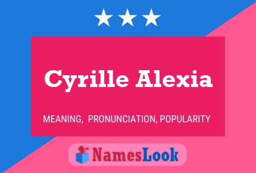 Póster del nombre Cyrille Alexia