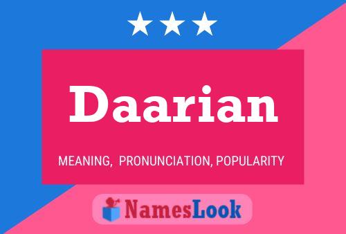 Póster del nombre Daarian