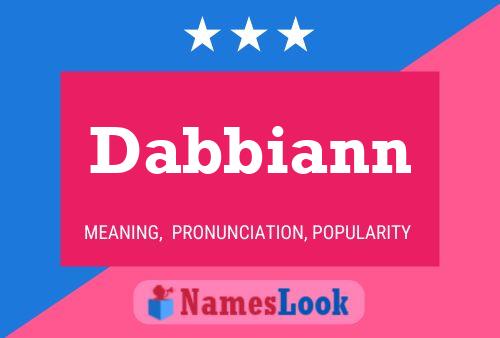 Póster del nombre Dabbiann