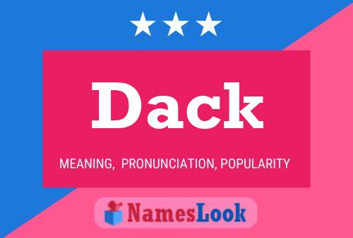 Póster del nombre Dack