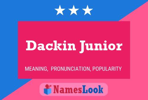 Póster del nombre Dackin Junior