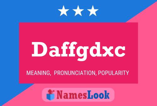 Póster del nombre Daffgdxc