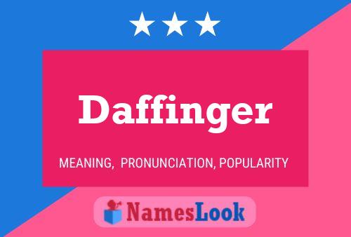 Póster del nombre Daffinger