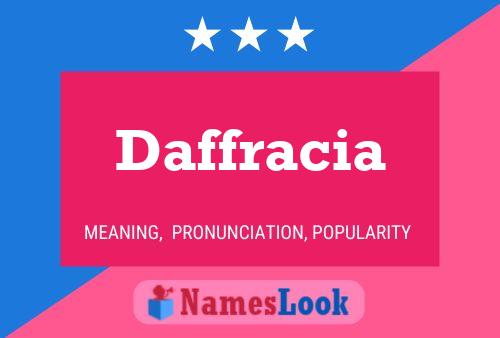 Póster del nombre Daffracia