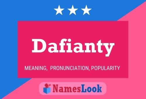 Póster del nombre Dafianty