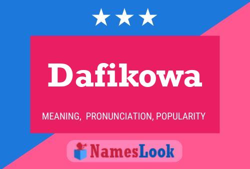 Póster del nombre Dafikowa