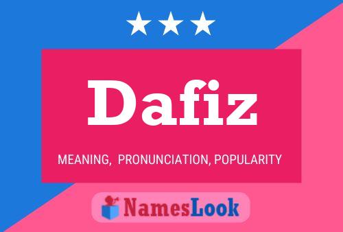 Póster del nombre Dafiz