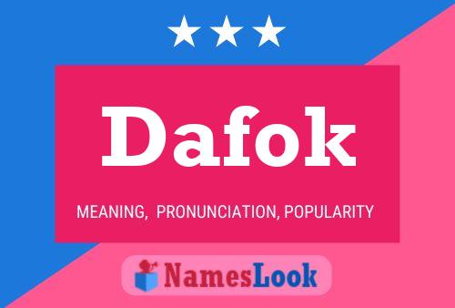 Póster del nombre Dafok