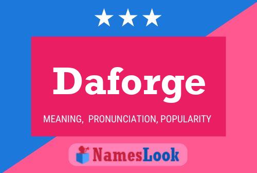 Póster del nombre Daforge