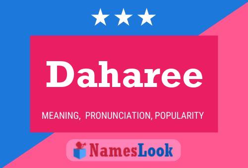 Póster del nombre Daharee