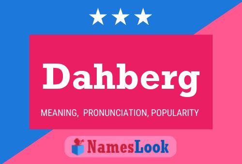 Póster del nombre Dahberg