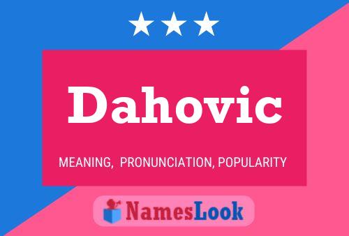 Póster del nombre Dahovic