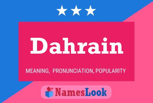 Póster del nombre Dahrain