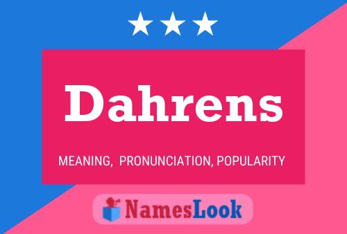 Póster del nombre Dahrens