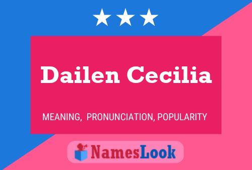 Póster del nombre Dailen Cecilia