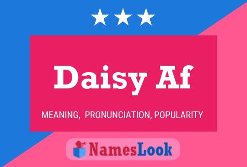 Póster del nombre Daisy Af