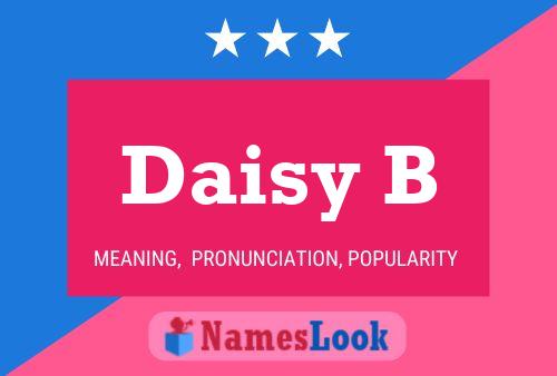 Póster del nombre Daisy B