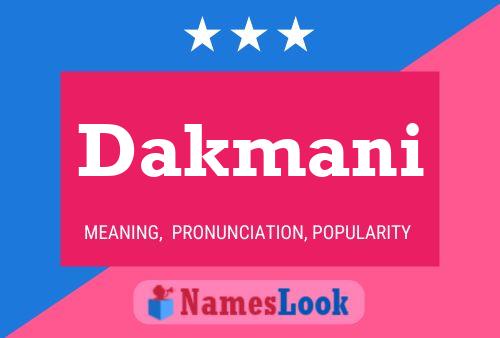 Póster del nombre Dakmani