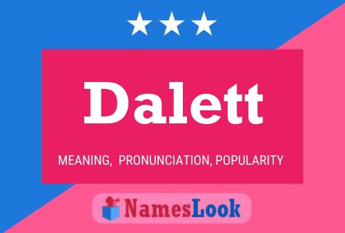 Póster del nombre Dalett