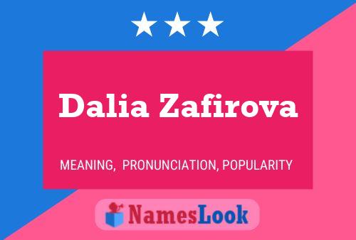 Póster del nombre Dalia Zafirova