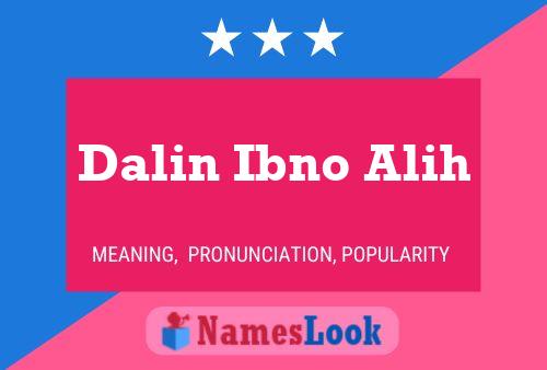 Póster del nombre Dalin Ibno Alih