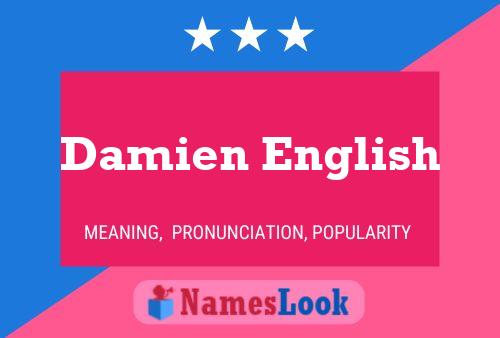 Póster del nombre Damien English