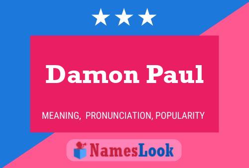 Póster del nombre Damon Paul