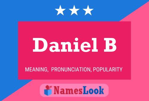 Póster del nombre Daniel B