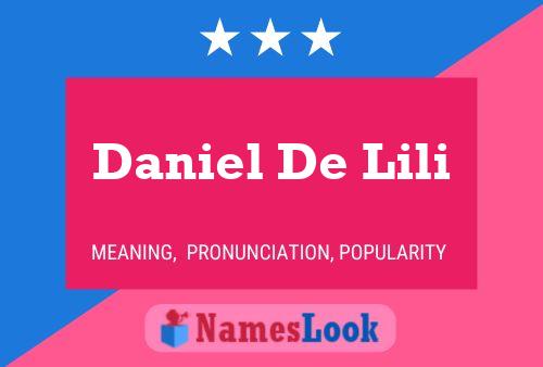 Póster del nombre Daniel De Lili