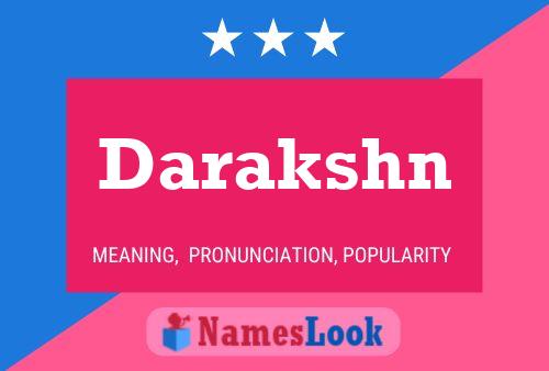 Póster del nombre Darakshn