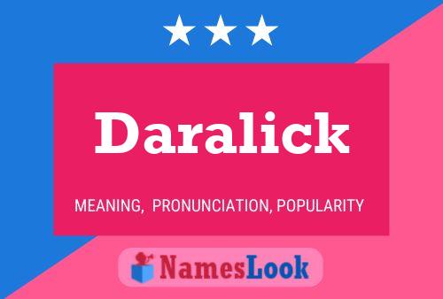 Póster del nombre Daralick