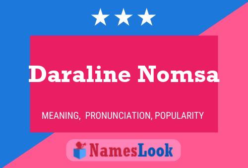 Póster del nombre Daraline Nomsa