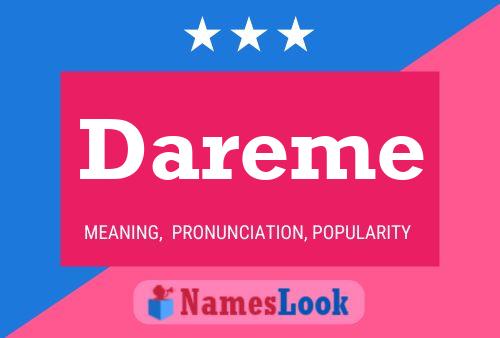 Póster del nombre Dareme