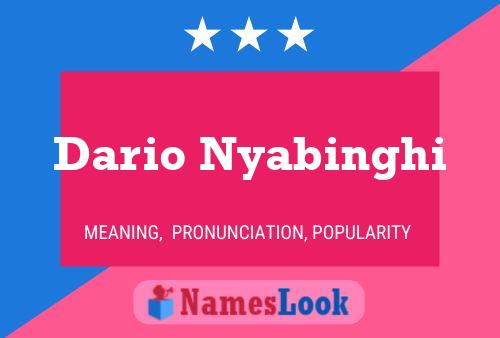 Póster del nombre Dario Nyabinghi