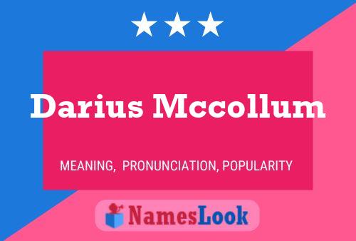 Póster del nombre Darius Mccollum