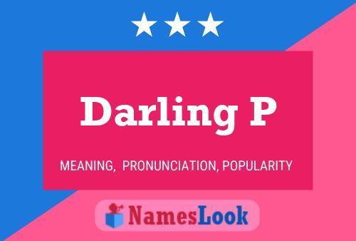 Póster del nombre Darling P