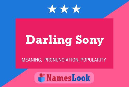 Póster del nombre Darling Sony