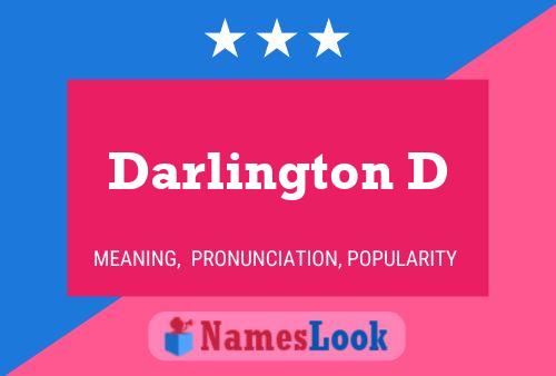 Póster del nombre Darlington D