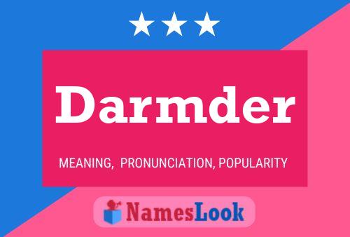 Póster del nombre Darmder