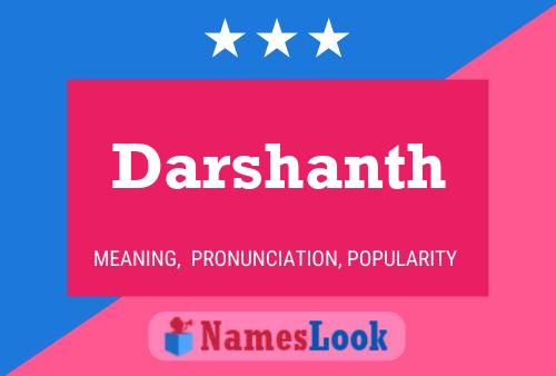 Póster del nombre Darshanth