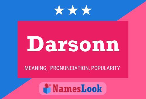 Póster del nombre Darsonn