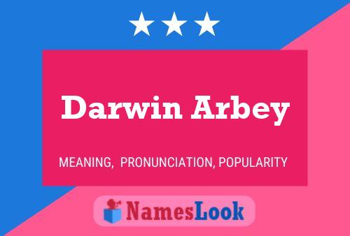 Póster del nombre Darwin Arbey