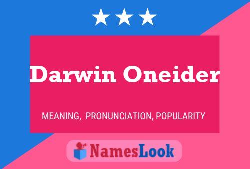 Póster del nombre Darwin Oneider